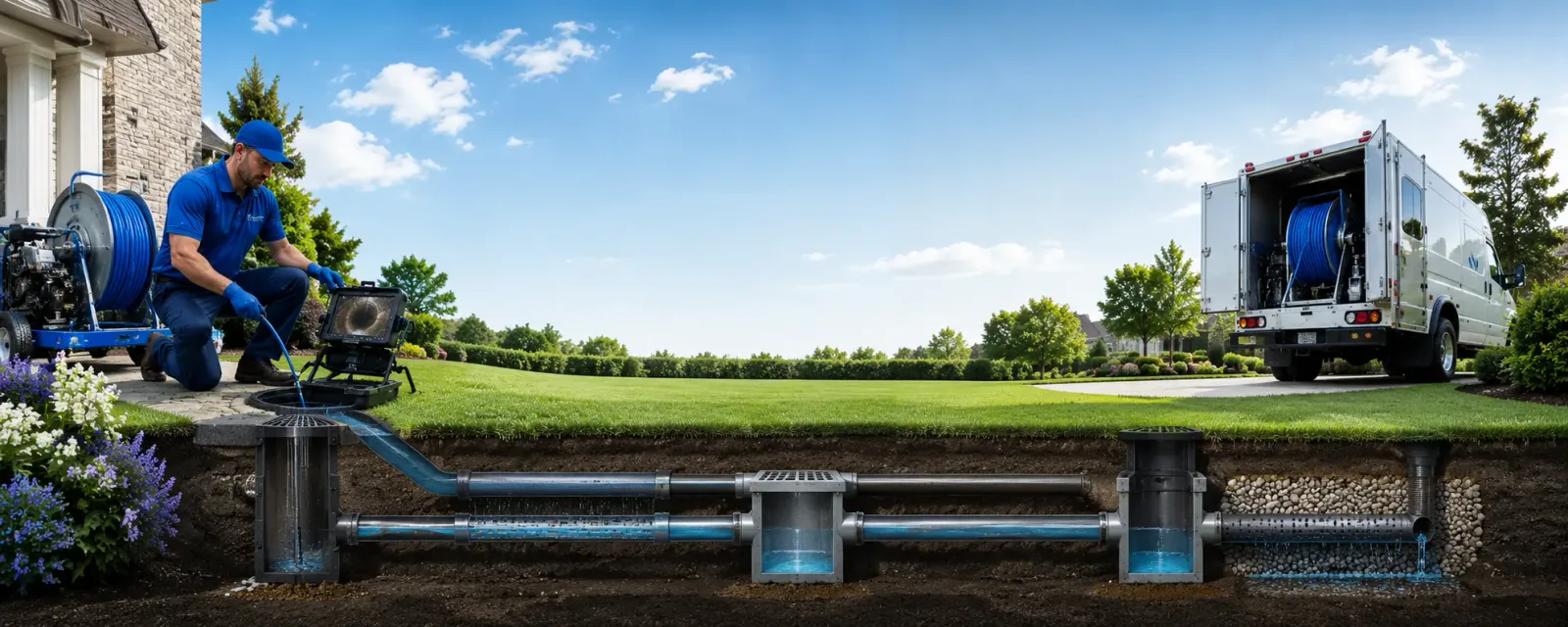 Outdoor drain cleaning information for Roseville, OH